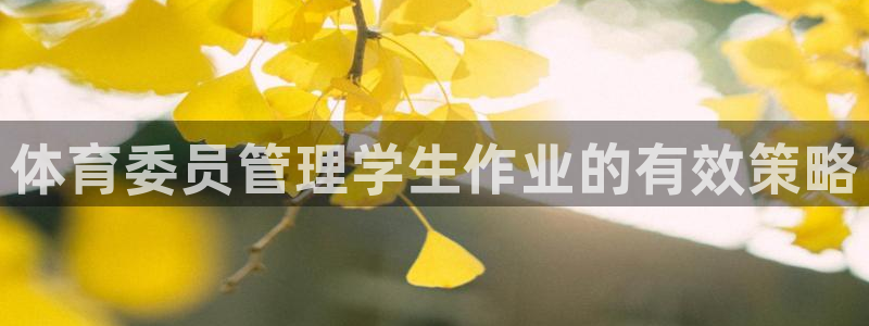 必一体育下载app：体育委员管理学生作业的有效策略